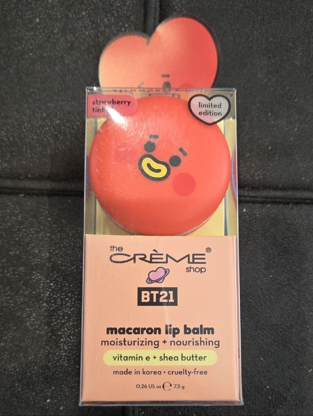 The Crème Shop BT21 Macaron Lip Balm - Strawberry